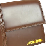 Jacquemus Dark Brown Leather Le Bambino Shoulder Bag