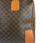 Celine Vintage Macadam Canvas Boston Bag