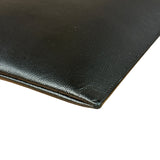 Yves Saint Laurent Black Grain De Poudre Zipped Tablet Holder