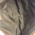 Gucci Brown Leather Trim GG Boat Pochette