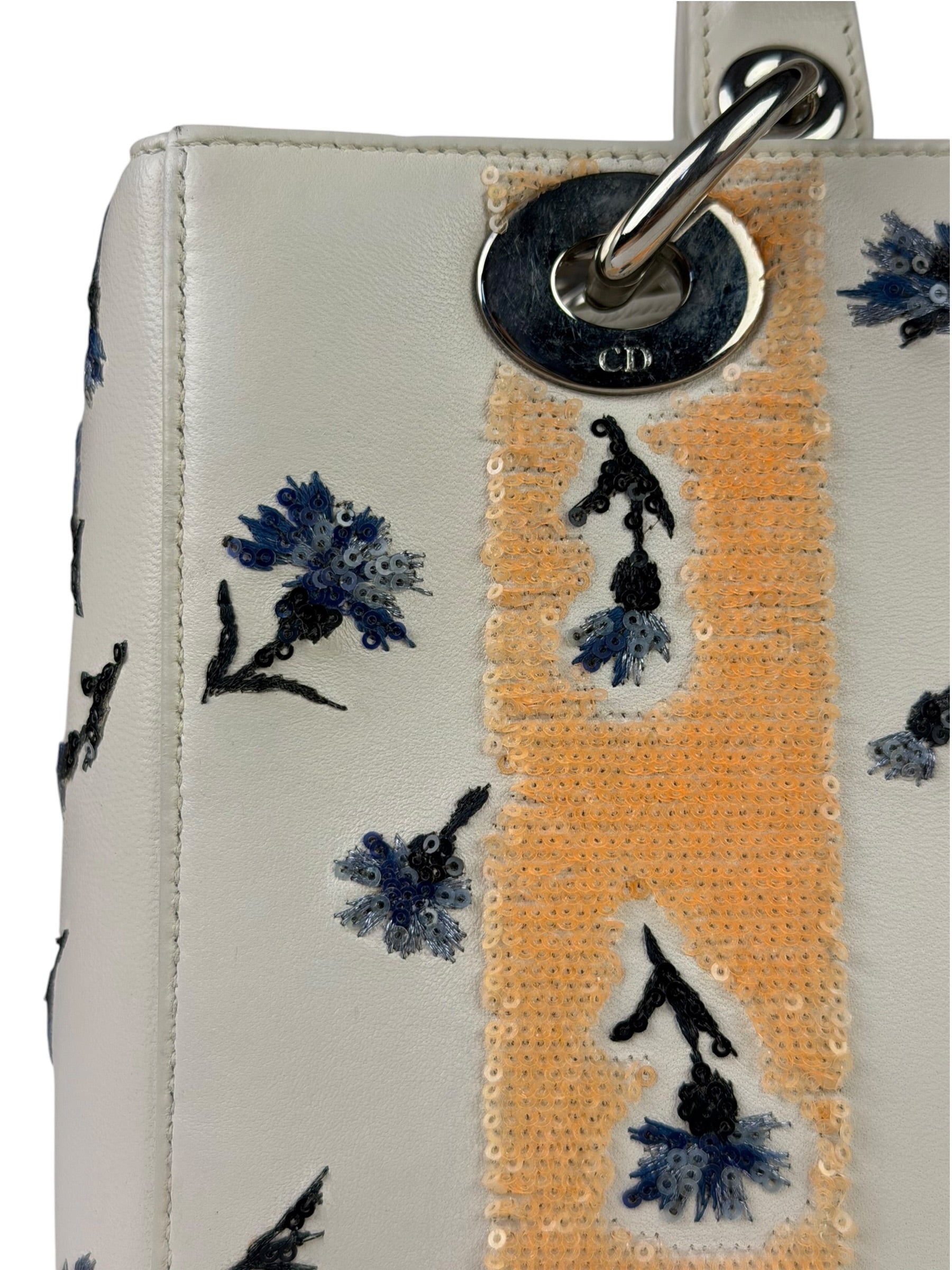 Christian Dior Medium Sequin Embroidered Lady Dior
