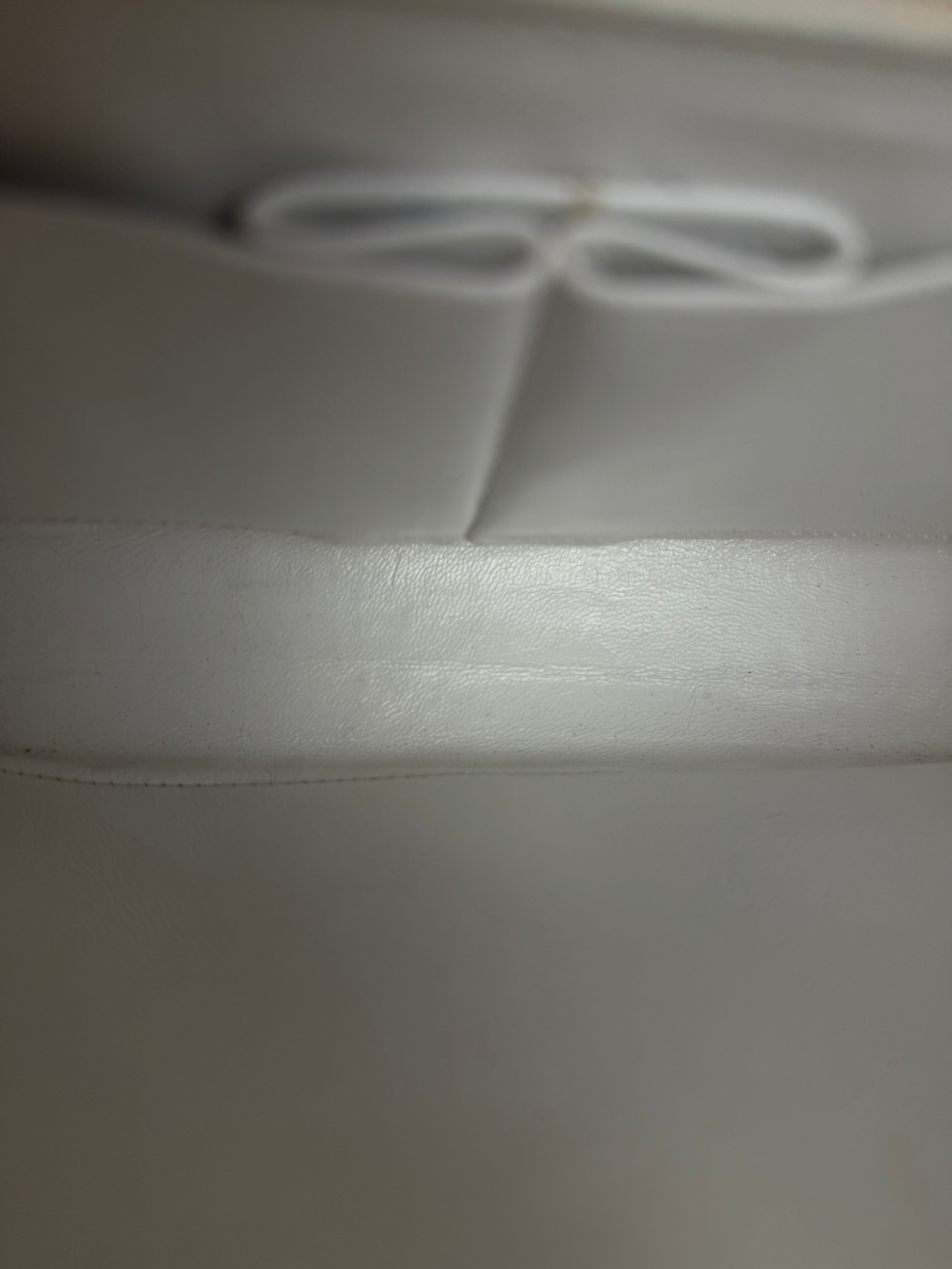 Chanel CC White Quilted Double Flap Bag 1988