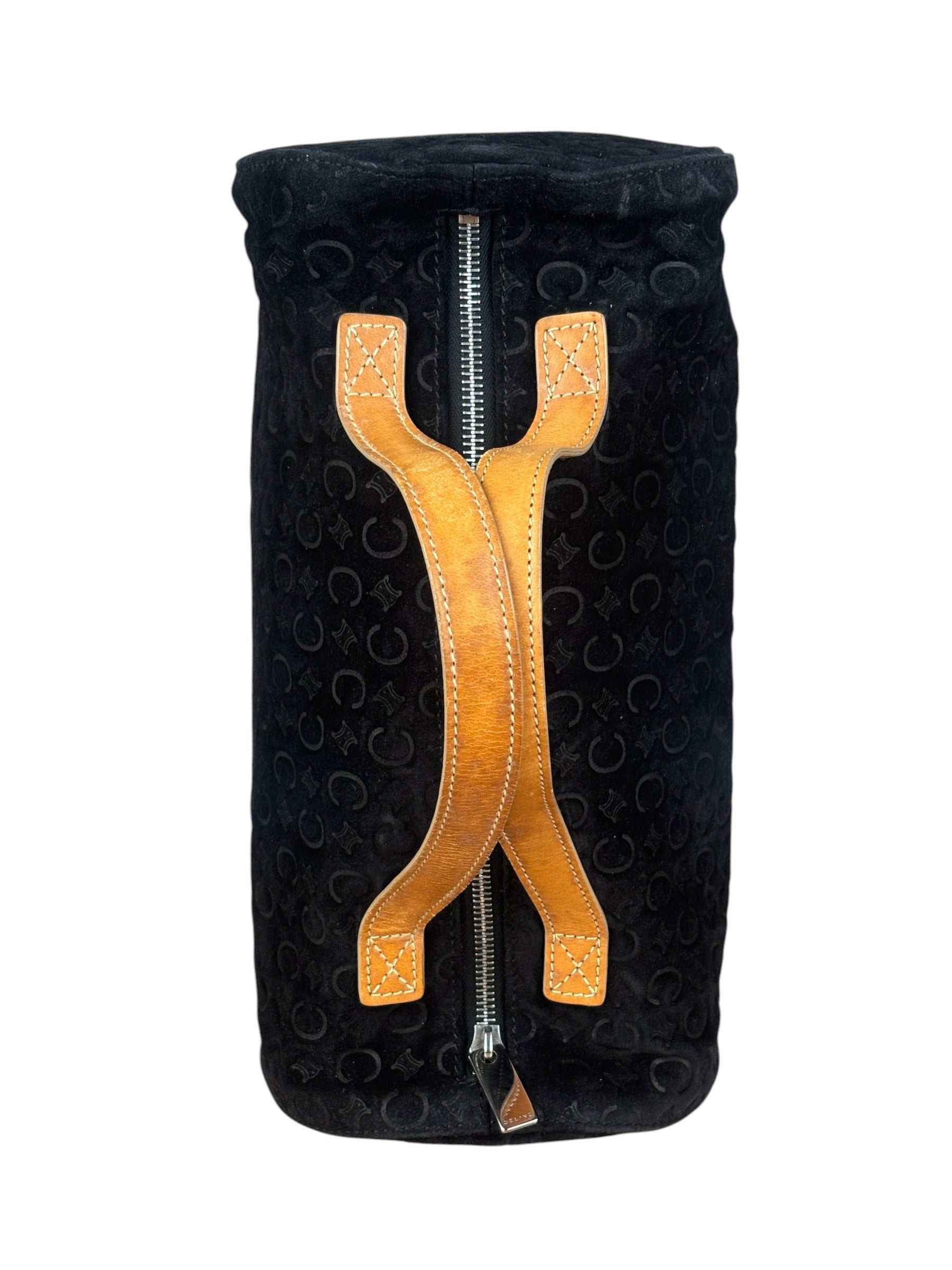 Celine Black Macadam Velour Handbag