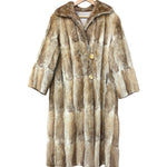 Vintage Multi Brown Long Fur Coat