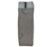 Balenciaga Silver GlitterLeather Triangle Two-Way Bag