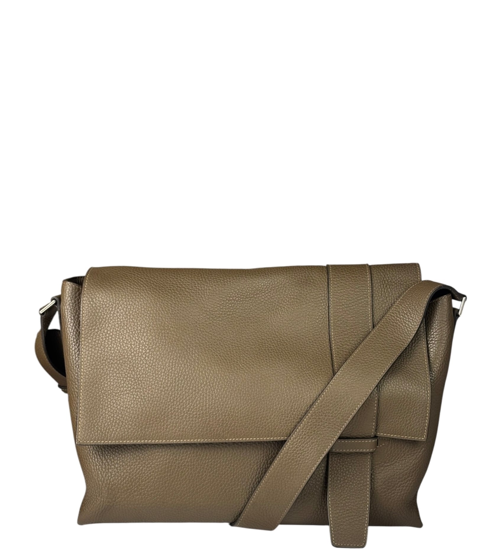 Hermes Brown Leather Sac Alfred Taorillon Clemence 35