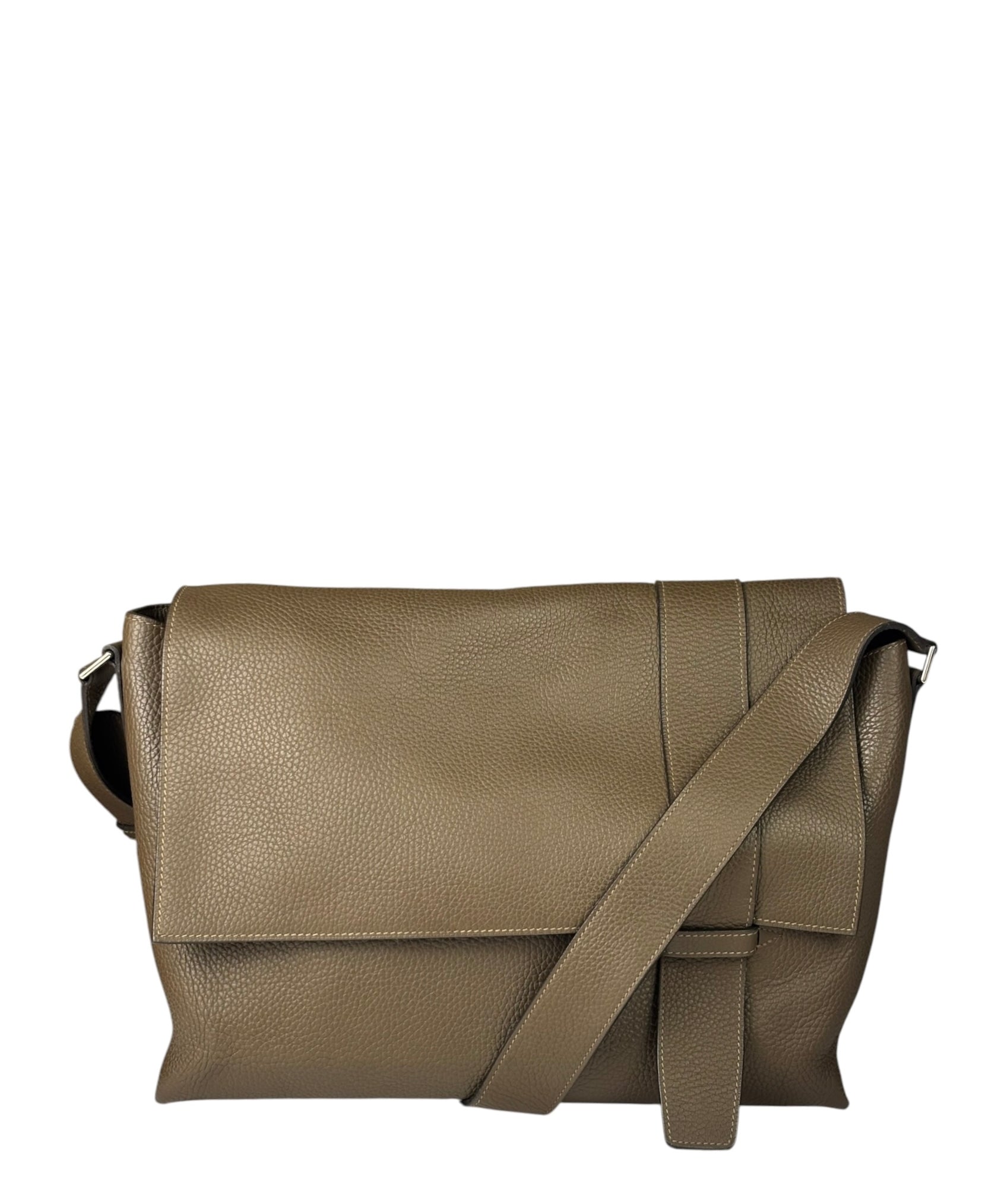Hermes Brown Leather Sac Alfred Taorillon Clemence 35