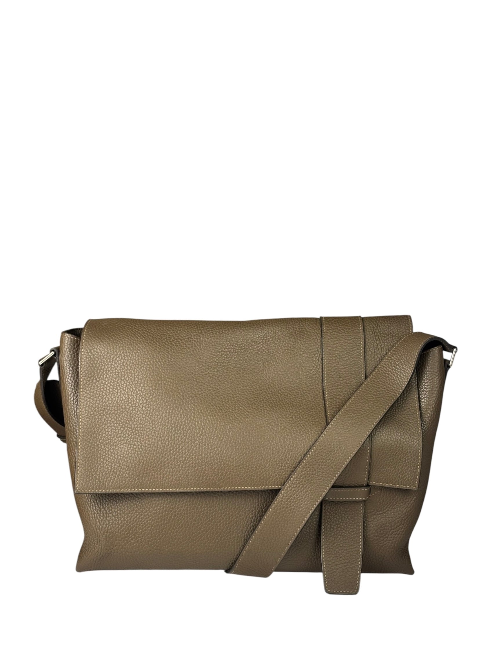 Hermes Brown Leather Sac Alfred Taorillon Clemence 35