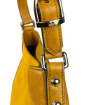 Gucci Mustard Yellow Suede/Leather Trim Hasler Horsebit Hobo Bag