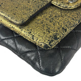 Chanel Black/Golden Quilted Lambskin Night Clutch On Chain Flap Bag 2012