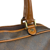 Bally Vintage Leather Coated Monogram Handbag