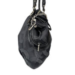 Coach Vinatge Madison Dotted Op Art Sophia Satchel Two-Way Bag