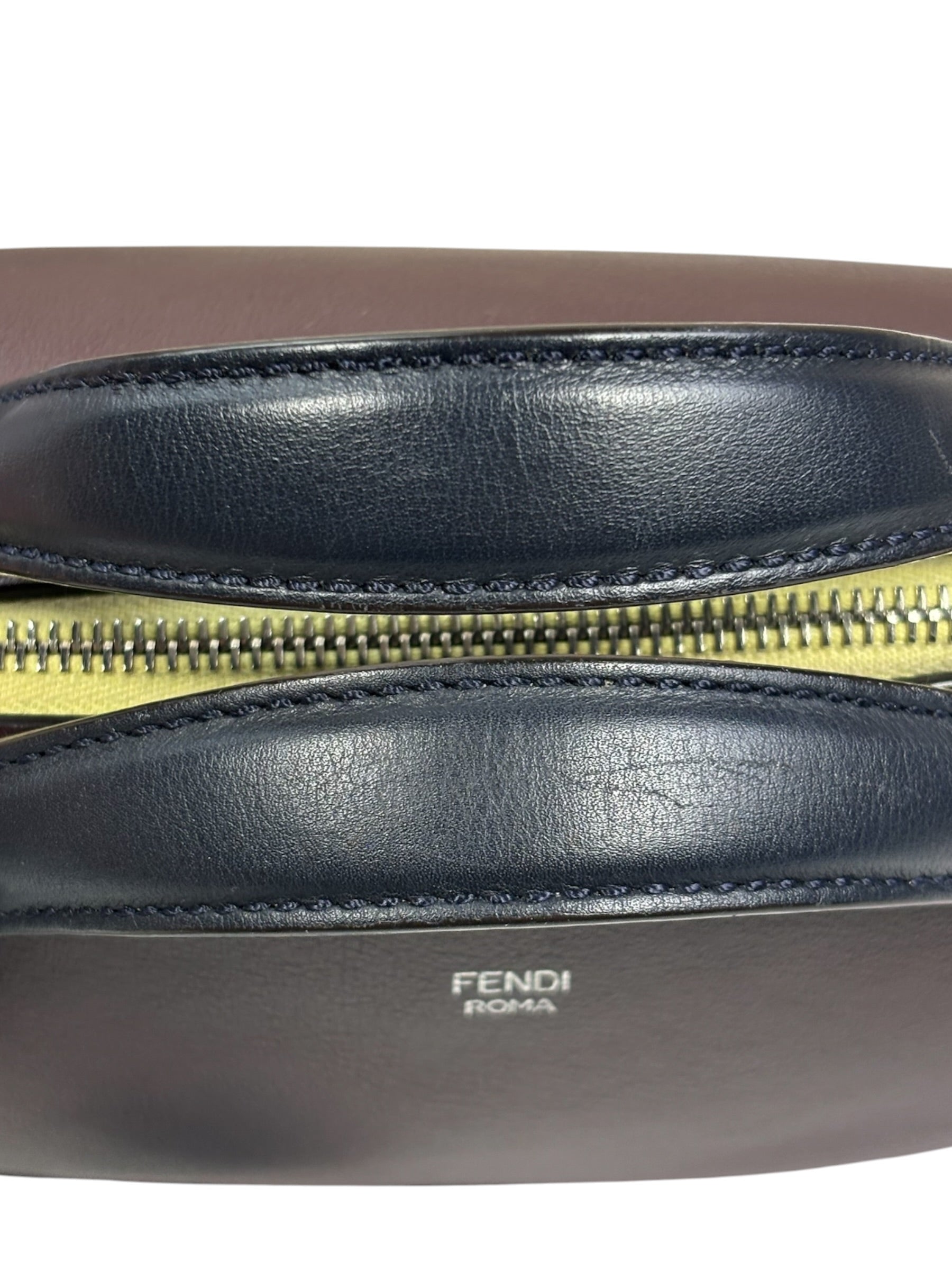 Fendi Burgundy By The Way 2 Way Boston Bag