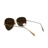 Oliver Peoples Gold-Tone Aviator Sunglasses
