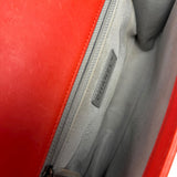 Chanel Quilted Stitch Red Leather Boy Bag 2014