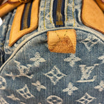 Louis Vuitton Vintage Denim Leather Trim Monogram Neo Speedy 30