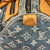 Louis Vuitton Vintage Denim Leather Trim Monogram Neo Speedy 30