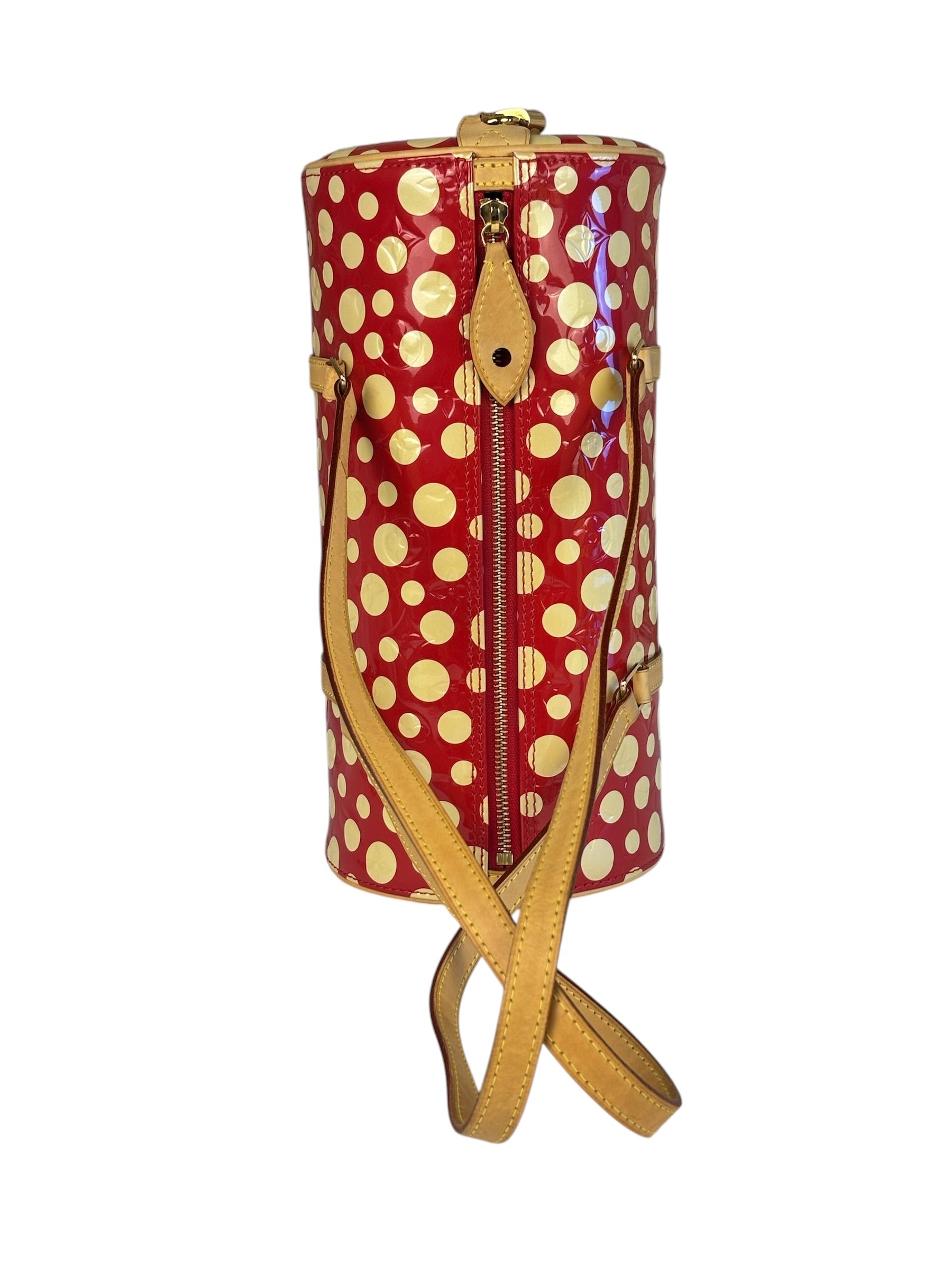 Louis Vuitton x Yayoi Kusama Red/Yellow Vernis Dot Infinity Papillon 30