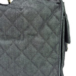Chanel Navy Quilted Denim/Leather Trim 25 Hobo Bag 2021
