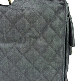 Chanel Navy Quilted Denim/Leather Trim 25 Hobo Bag 2021