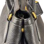 Prada Black Leather Vitello Daino 2Way Handbag