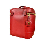 Chanel Red Caviar Vanity Cosmetic Case