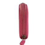 Chanel Pink Camellia Embossed Leather Zip-Around Wallet 2012