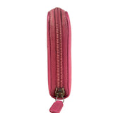 Chanel Pink Camellia Embossed Leather Zip-Around Wallet 2012