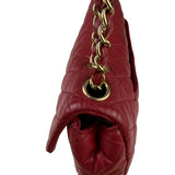 Chanel Red Quilted Leather Timeless Valentine Flap Bag 2009