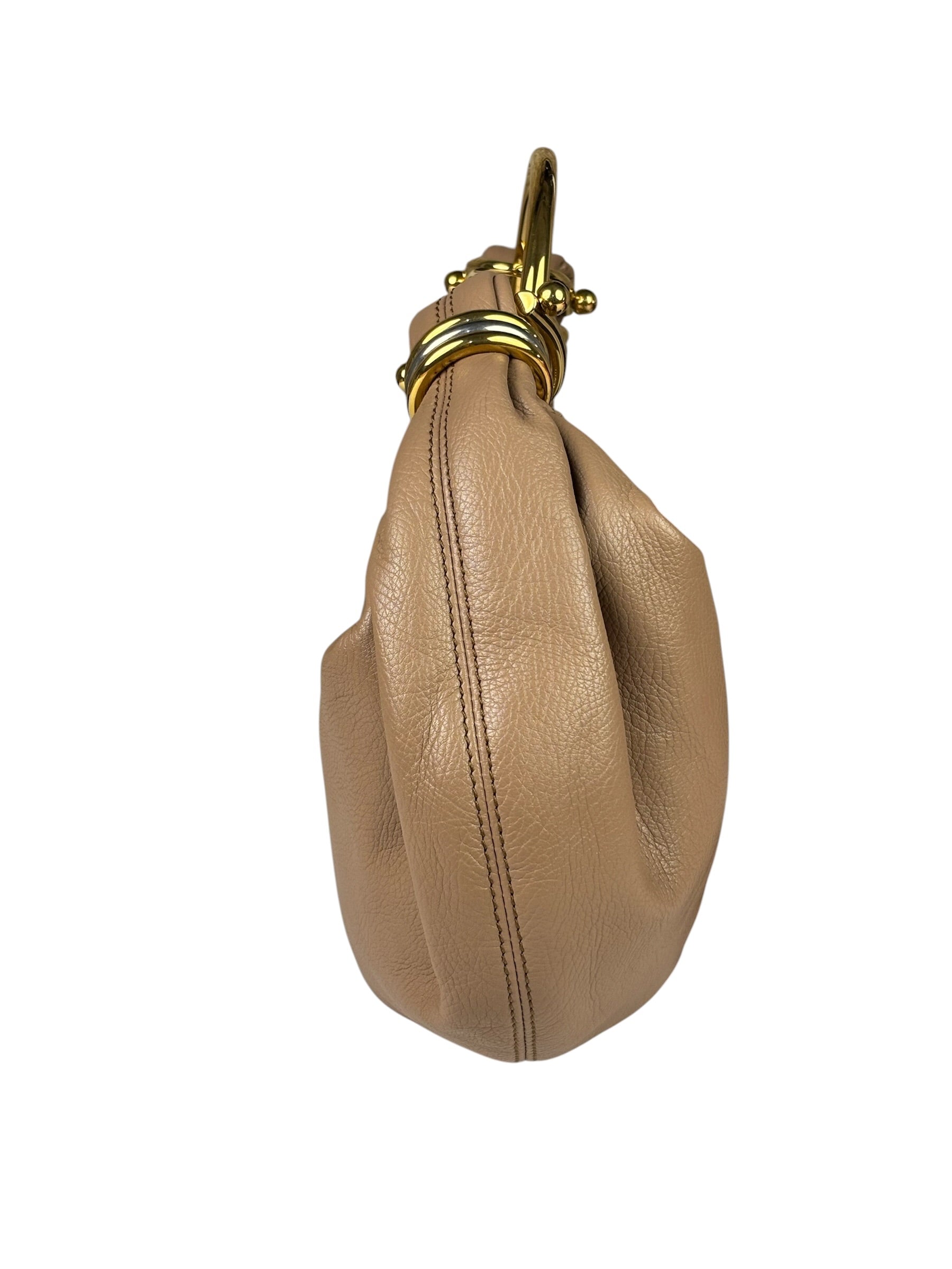 Chloe Woodrose Leather Small Bracelet Hobo Bag