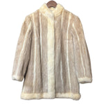 Vintage Beige Mink Fur Coat