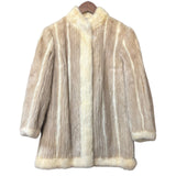 Vintage Beige Mink Fur Coat