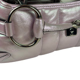 Gucci Escape Pink Leather Horsebit Shoulder Bag