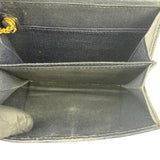 Givenchy Vintage Navy Blue Leather Compact Emblem Wallet 4G