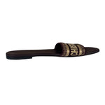Christian Dior Paris Burgundy Slide Sandals