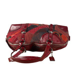 Coach Red Leather Patchwork Handbag