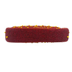 STAUD Strawberry Red Tommy Beaded Bag
