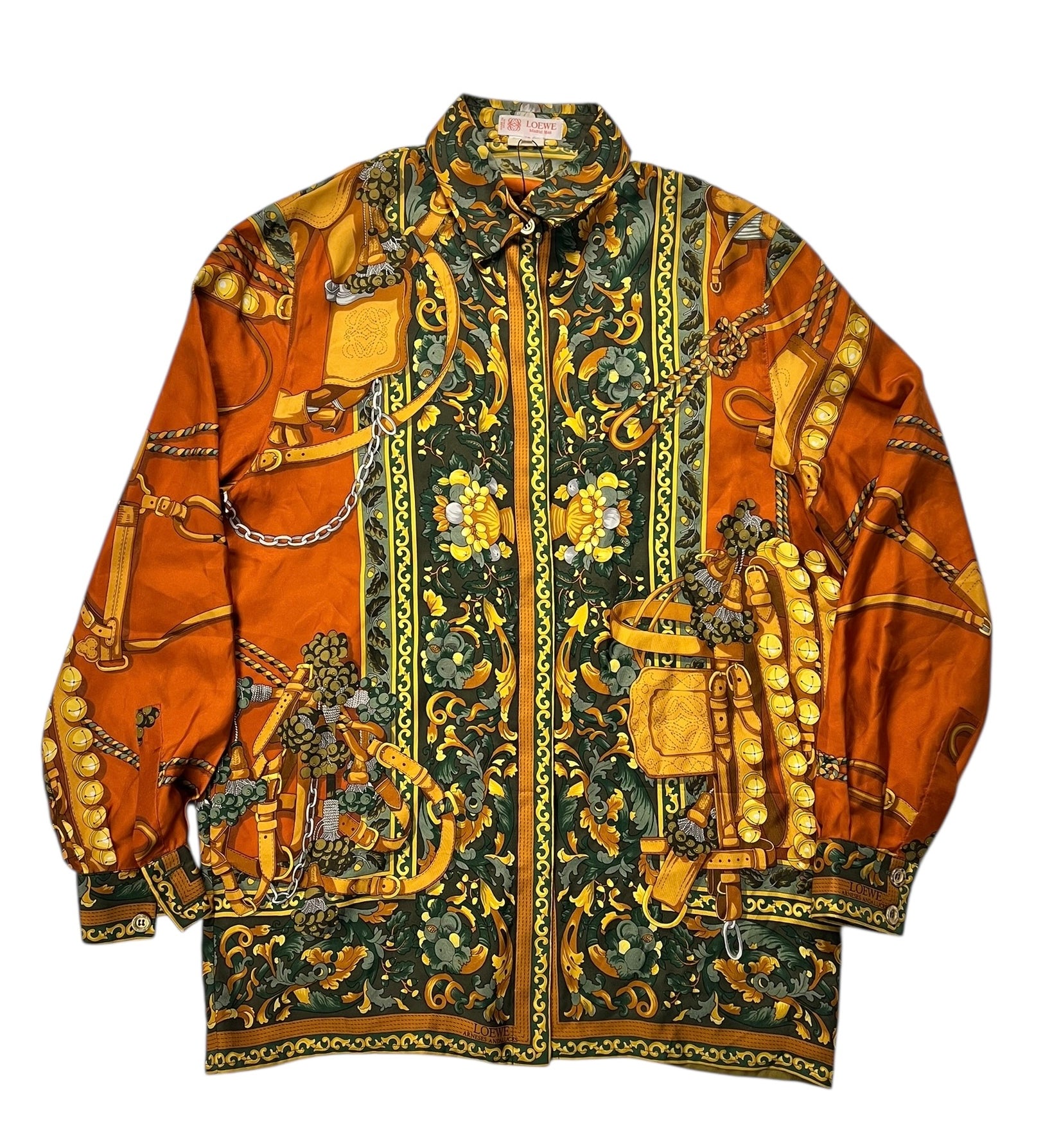 Loewe Silk Printed Long Sleeve Shirt