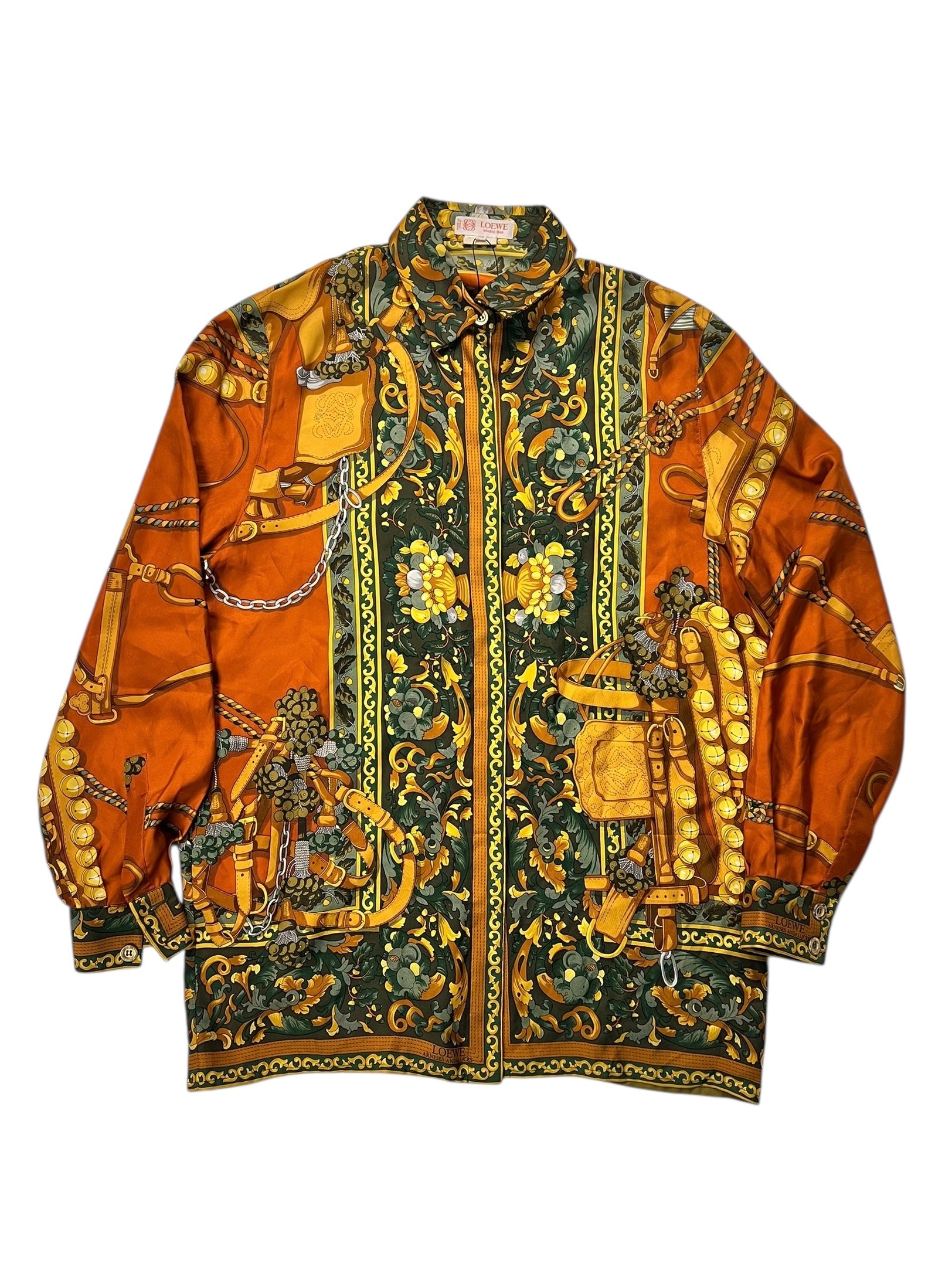 Loewe Silk Printed Long Sleeve Shirt
