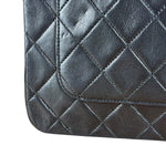 Chanel Black Quilted Single Flap Bag 1988