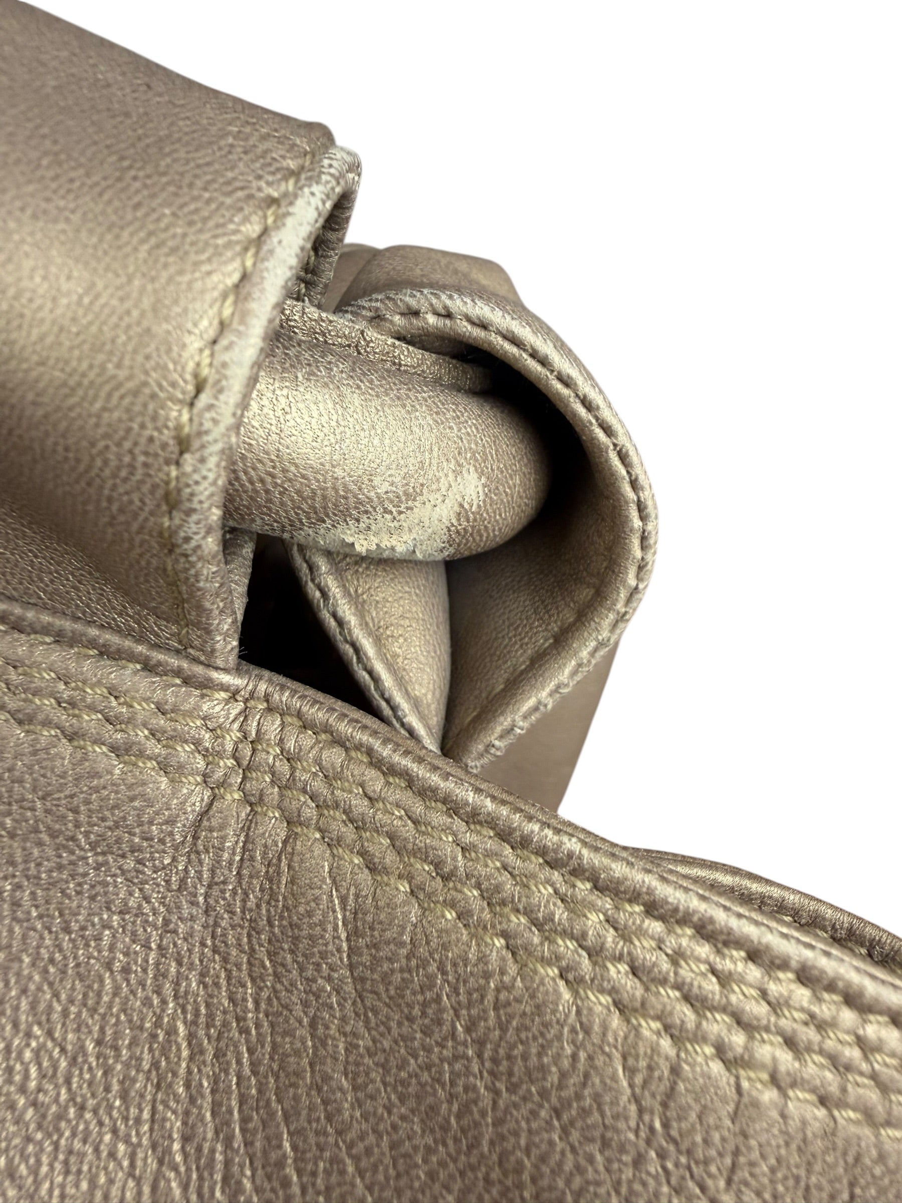 Loewe Vintage Gold Nappa Aire Hobo/Tote Bag