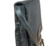Fendi Black Zucchino Messenger Crossbody Bag