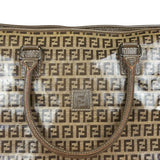 Fendi Brown PVC FF Zucchino Tote Bag