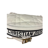 Christian Dior White Leather Micro Vibe Two-Way Bag