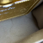 Christian Dior Diorever Gold Leather Clutch Bag