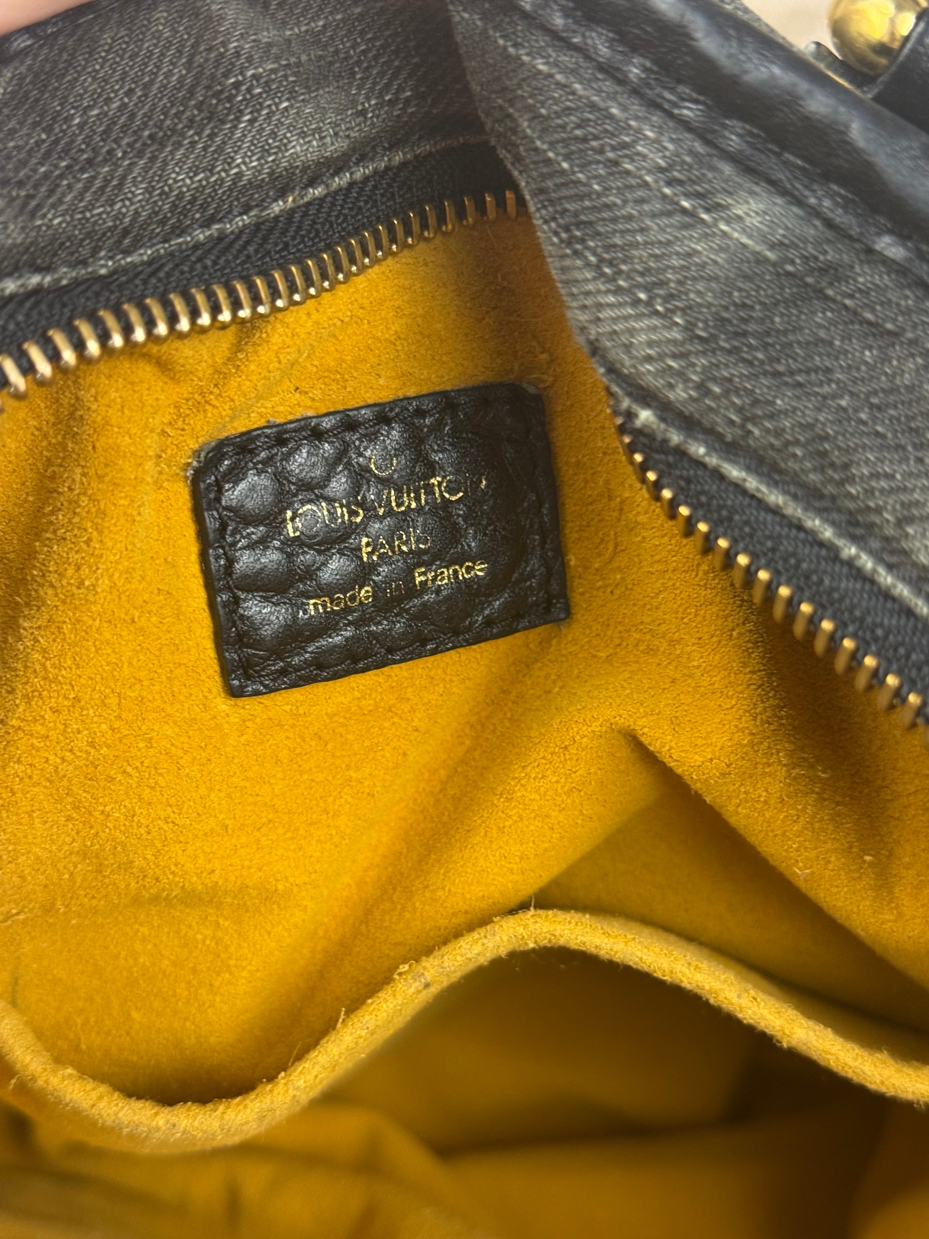 Louis Vuitton Black Denim Neo Cabby Bag