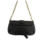 Gucci Black Leather Marrakech Evening Shoulder Bag