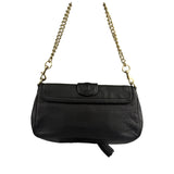 Gucci Black Leather Marrakech Evening Shoulder Bag