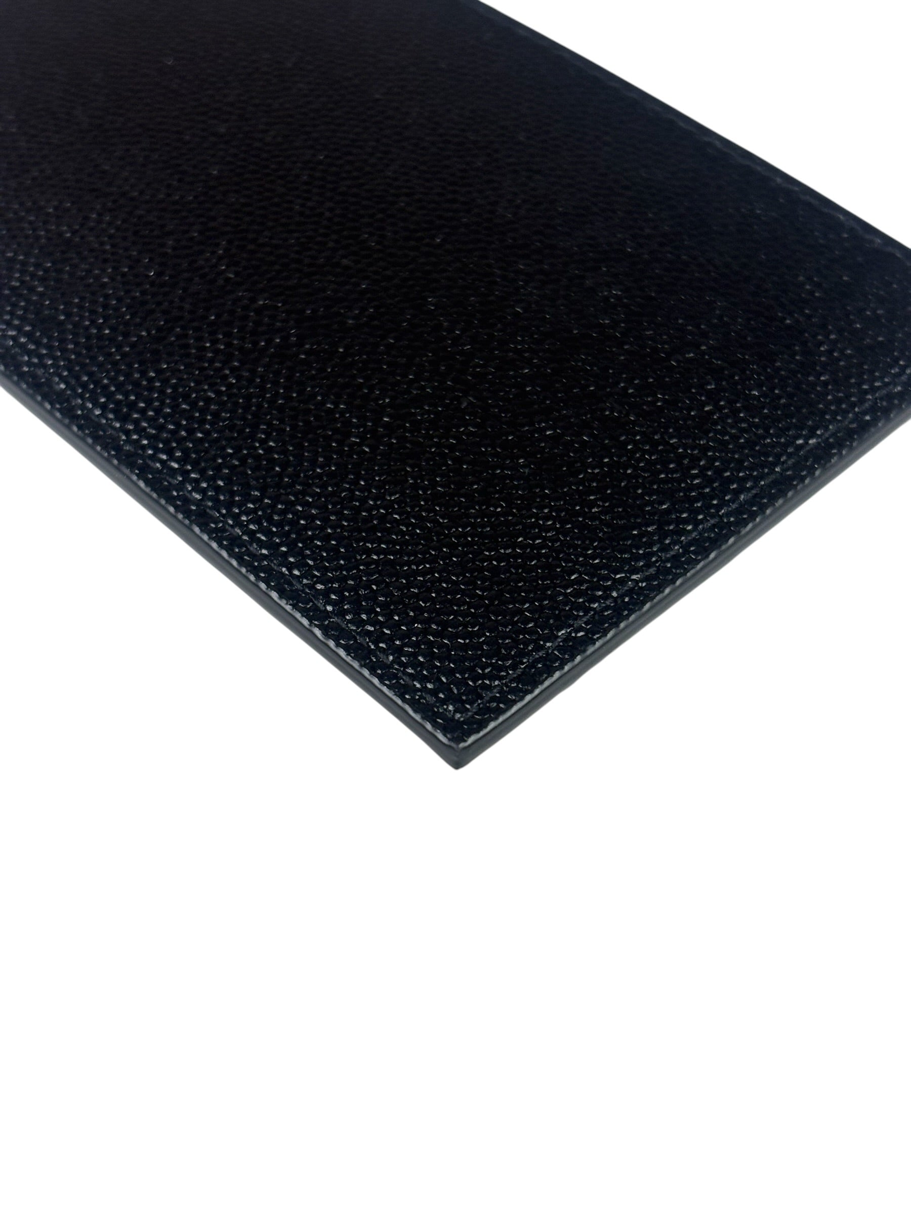 Yves Saint Laurent Black Leather Card Holder