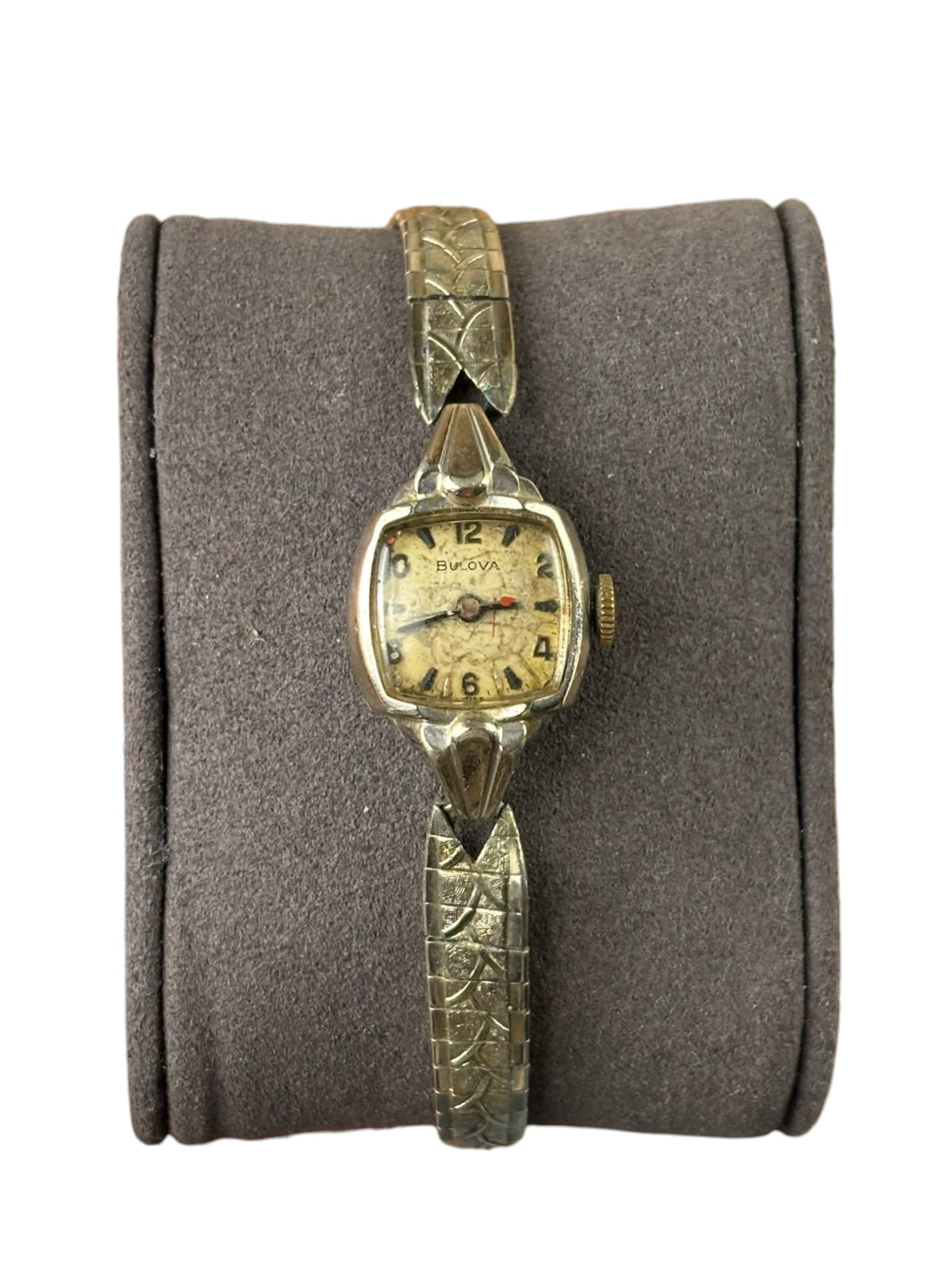 Bulova Vintage Square Dial Silver Band